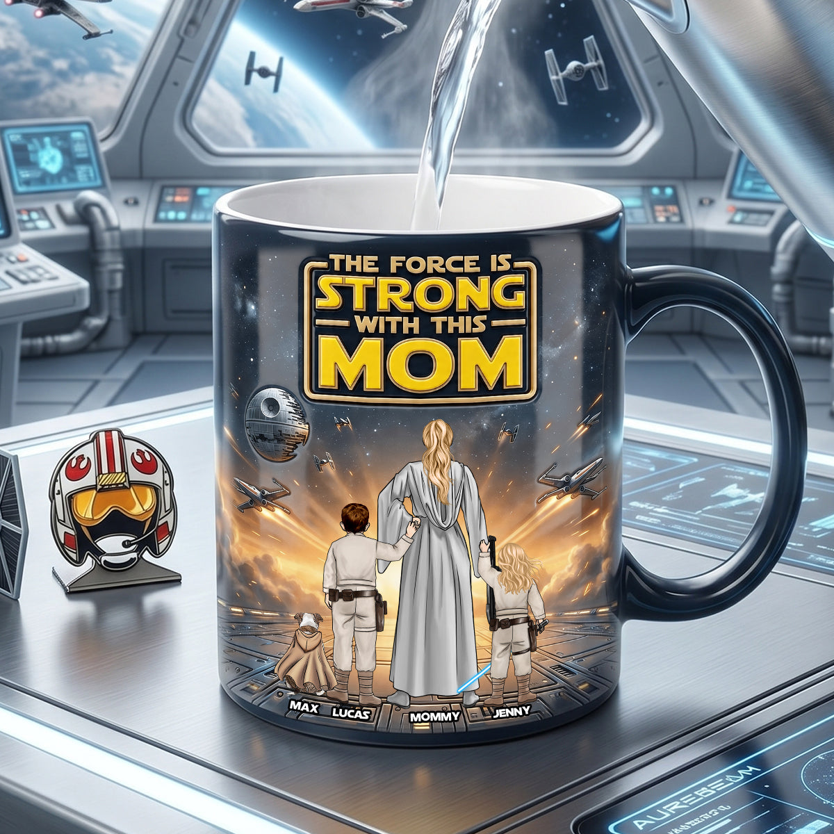 Strongest Warrior Mom And Kids Magic Mug - Personalized Gifts For Moms 03natn200426-Homacus