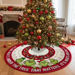 Christmas Gift For Family Monster Quilted Tree Skirt 01pgmg150925-Homacus