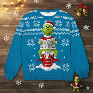 Funny Holiday Ugly Sweater – Personalized Christmas Gift for Movie Lovers 01naqn080925-Homacus