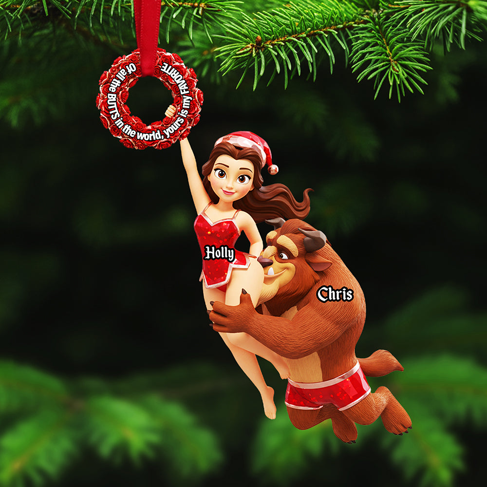 Personalized Gifts For Christmas, Naughty Couple Acrylic Ornament 01ohta081025-Homacus