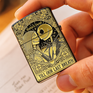 You and Me, Till Our Last Breath - Skeleton Couple Lighter - Personalized Gift For Couple-Homacus
