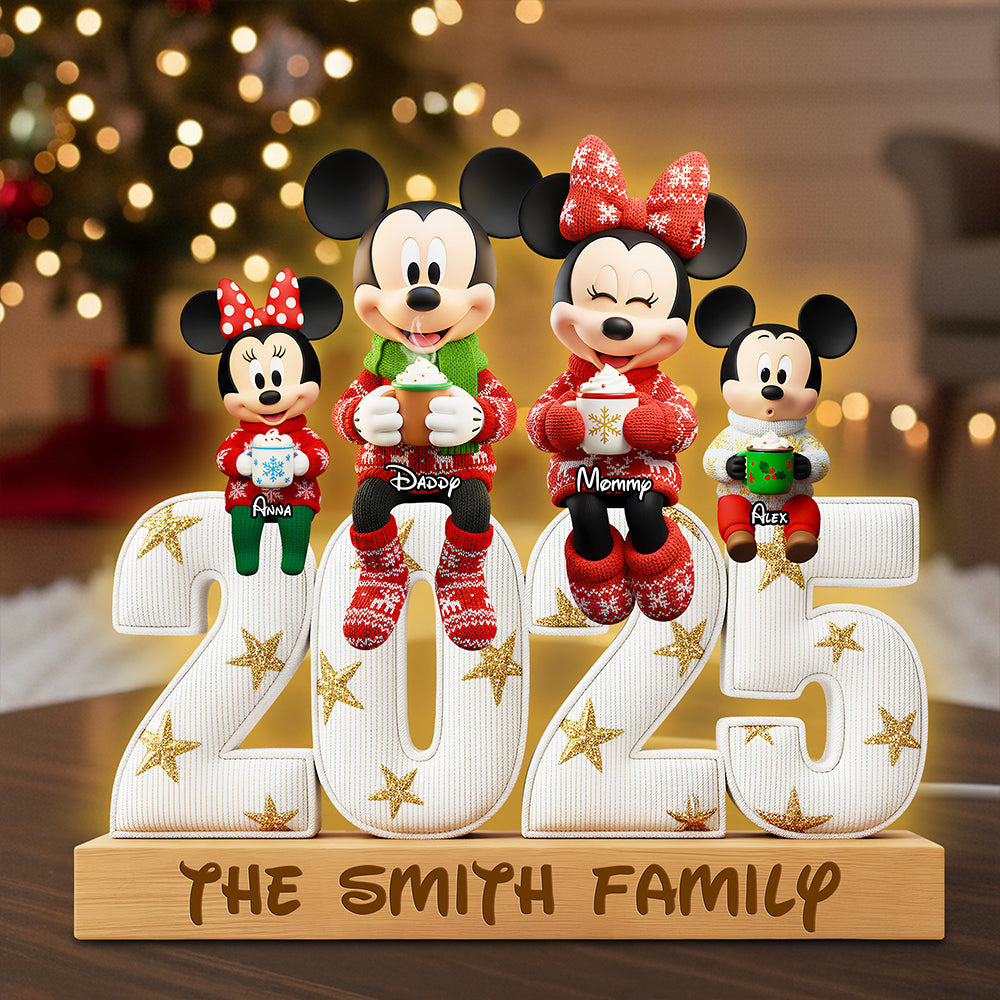 Sweet Family Christmas Light Box Personalized Gifts For Family 06PGDT041125-Homacus