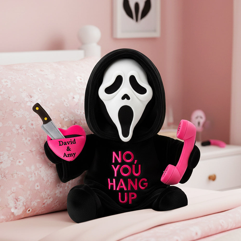 No, You Hang Up Shaped Pillow - Personalized Gifts For Couples 03NATA011225-Homacus