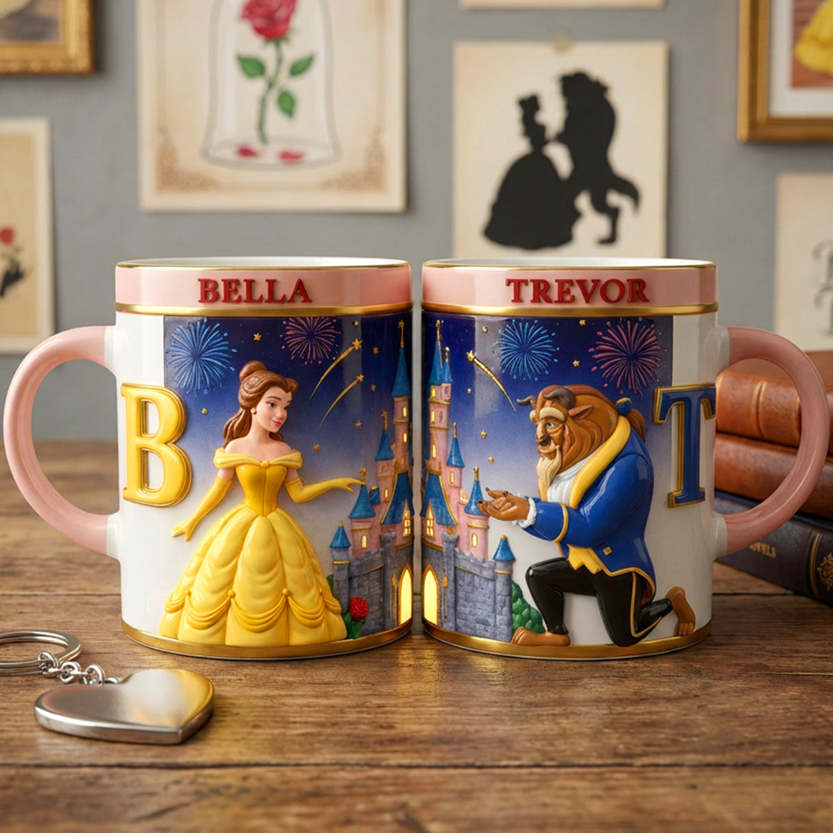 Couple Alphabet Accent Mug Set - Personalized Gifts For Couple 06kiqn160126-Homacus