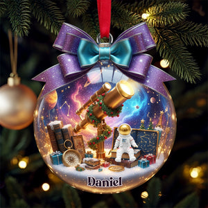 Telescope Night Sky Ornament - Personalized Gifts For Astronomy Lovers 05PALU071025-Homacus