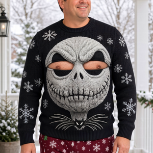 Naughty Skull Knitted Ugly Sweater - Personalized Funny Gifts For Him 02huqn121026-Homacus