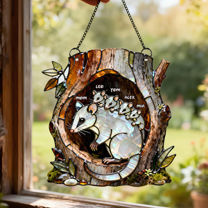 Opossum Mom Suncatcher Ornament - Personalized Gifts For Mother 04nadt100226-Homacus