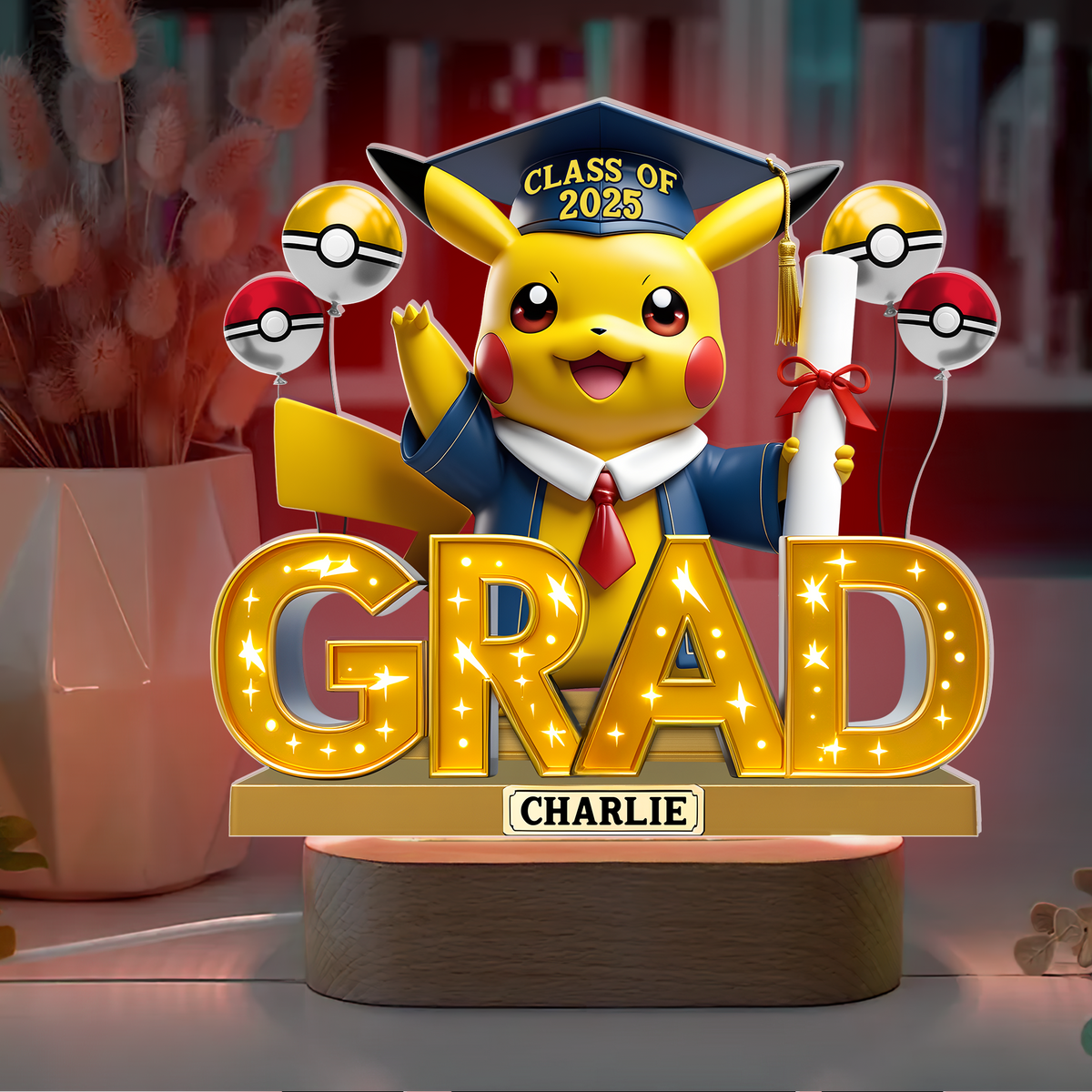 Graduation Led light With Oval Base - Personalized Gifts For Graduates 01napu060525-Homacus