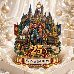 Simply Meant To Be Christmas Ornament - Personalized Gifts For Couple 02OHDT220926
