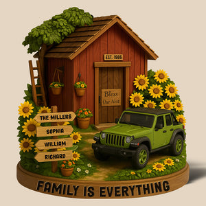Off-road Car Family Acrylic Plaque - Personalized Gifts For Family 01NAQN260525-Homacus