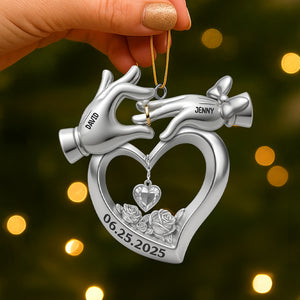 Personalized Gifts For Newlywed Couple Christmas Acrylic Ornament 02ohtn140825-Homacus