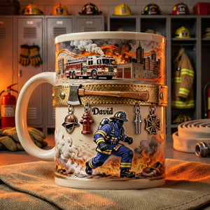 Brave Firefighter Coffee Mug – Personalized Gifts For Firefighter 03pamg201225-Homacus