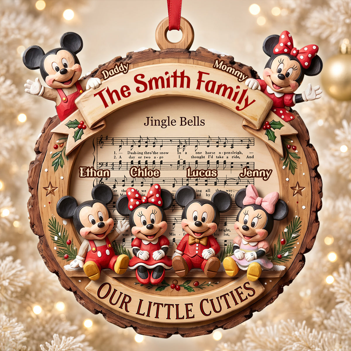 Sweet Family Ornament - Personalized Christmas Gifts For Family 03padt221026-Homacus