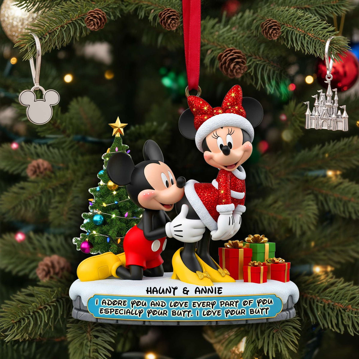 Couple Ornament - Personalized Gifts For Couple Christmas Ornament 06OHLU120925-Homacus