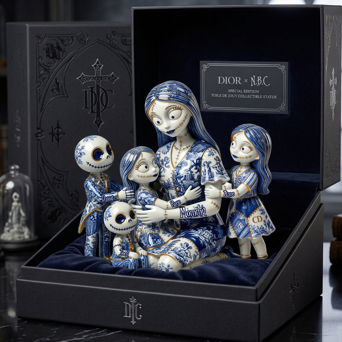 Gothic Mom Toile De Jouy Acrylic Plaque - Personalized Mother's Day Gifts 01OHLU010426-Homacus