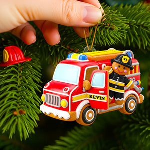 Firefighter Gingerbread Ornament Personalzied Gifts For Firefighters 04PGDT160825-Homacus