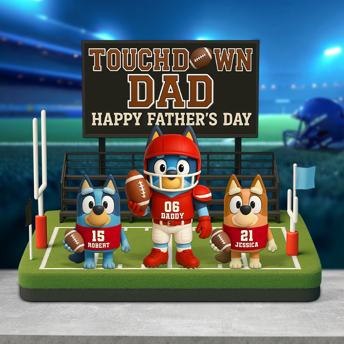 American Football Dad Acrylic Plaque - Personalized Gifts For Dad 03ohpu090525-Homacus