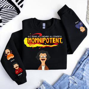 Personalized Gifts For Mom 3D Shirt, Momnipotent & Little Kids 02TOLU120325HG-Homacus