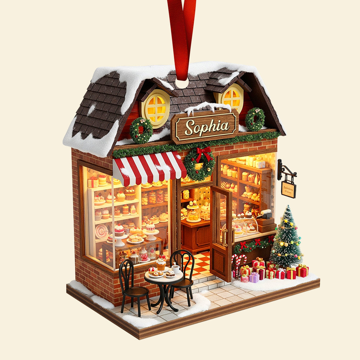 Bakery Miniature Christmas Ornament - Personalized Gifts For Baking Lovers 06PGQN281025-Homacus