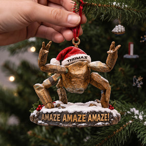 Space Alien Christmas Ornament - Personalized Gifts For Christmas 03nalu260926
