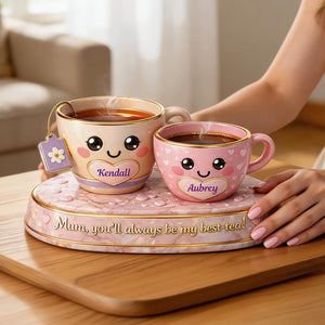 Mom And Daughter Best-Tea Acrylic Plaque - Personalized Gifts For Mom 05TOMG200326-Homacus