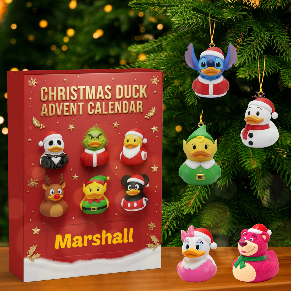 Personalized Gifts For Duck Lovers Christmas Advent Calendar Blind Box 01kimg111125-Homacus