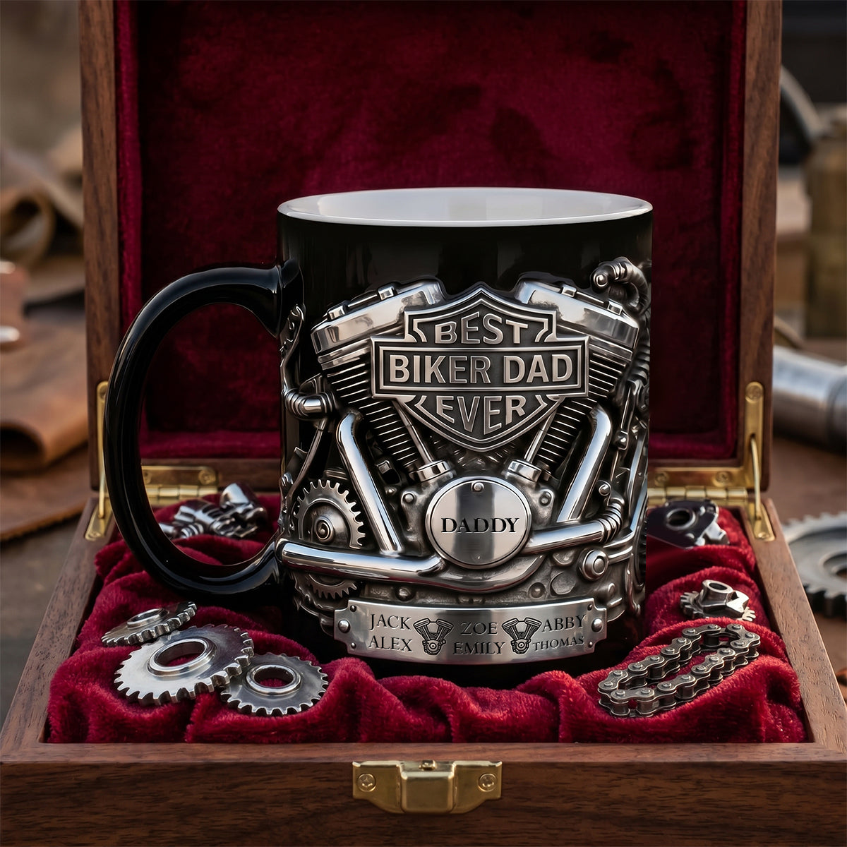 Best Biker Dad Ever Magic Mug - Personalized Gifts For Dad 03TGDH060526-Homacus