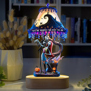 Haunted Couple Forever Led Light With Oval Base - Personalized Gifts For Couple 03NADT060525-Homacus