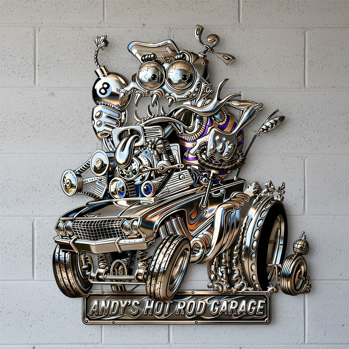 Top Speed Metal Sign - Personalized Gifts For Hot Rod Lover 02TGMG310126-Homacus