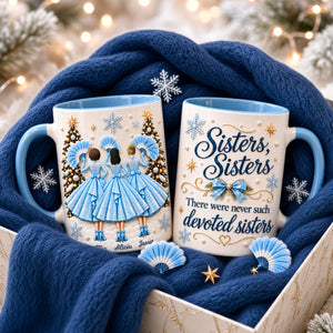Christmas Sisters Coffee Accent Mug - Personalized Gifts For Christmas Coffee Mug 01TTDH101026-Homacus