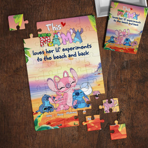 Personalized Gifts For Mom Puzzle, Cute Mischievous Aliens 02QHLU190325-Homacus