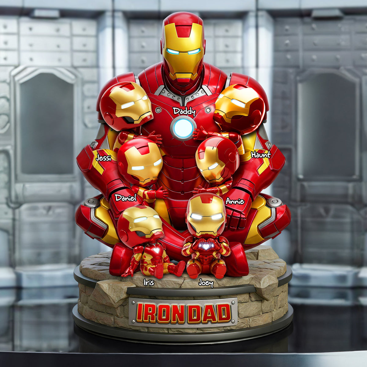 Steel Dad Acrylic Plaque - Personalized Gifts For Father 03OHLU170525-Homacus