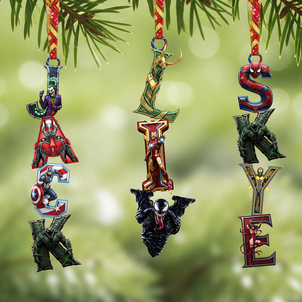 Alphabet Name Acrylic Ornament, Personalized Gifts For Christmas 02huta281025-Homacus