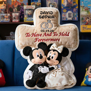 Romantic Wedding Couple Pillow - Personalized Anniversary Gift For Couple 04NALU231225-Homacus