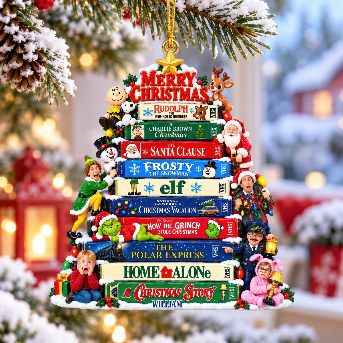 Christmas Classics Collection Acrylic Ornament - Personalized Christmas Gifts 03tyqn160926