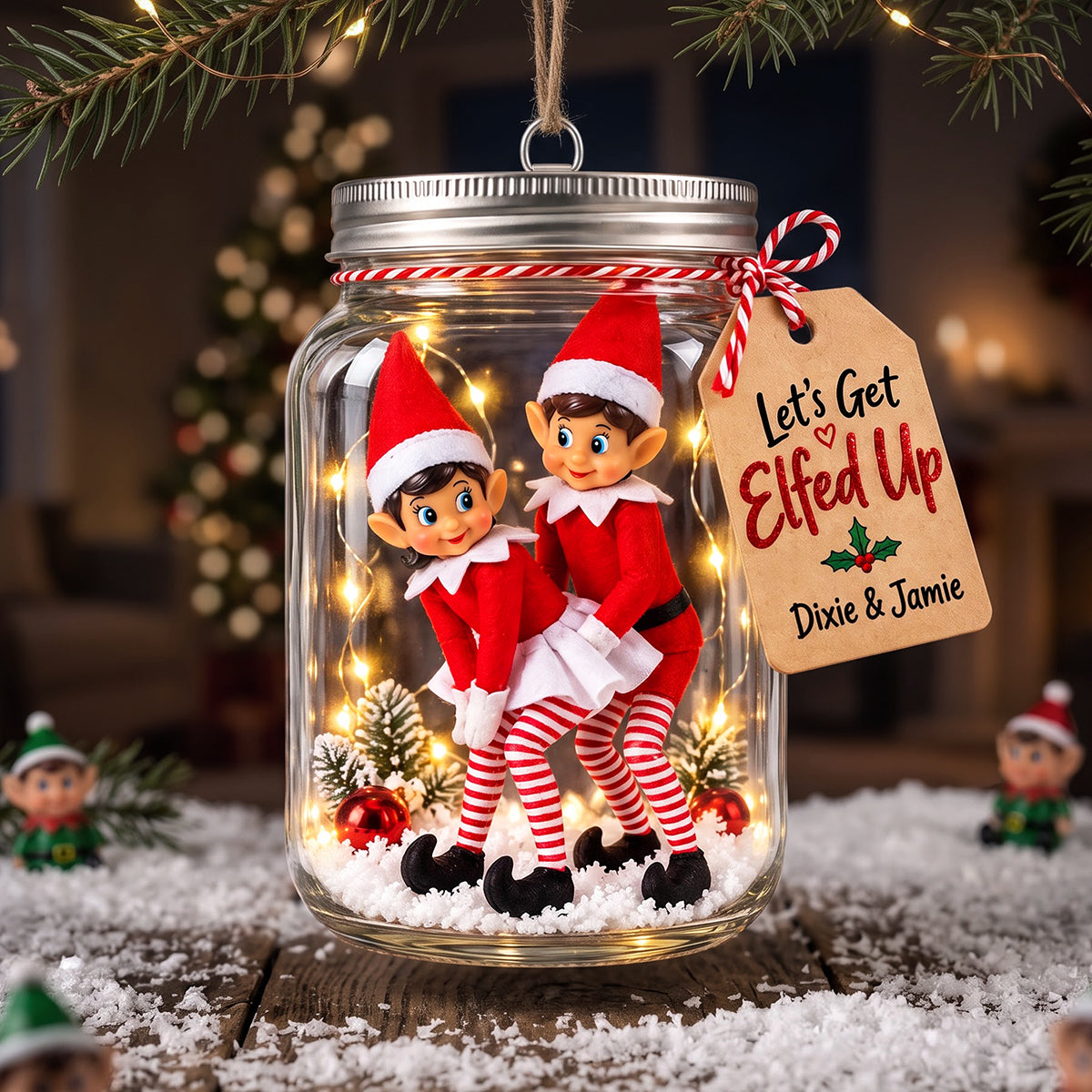 Cheeky Couple Christmas Ornament - Personalized Gifts For Couple 07huta211026