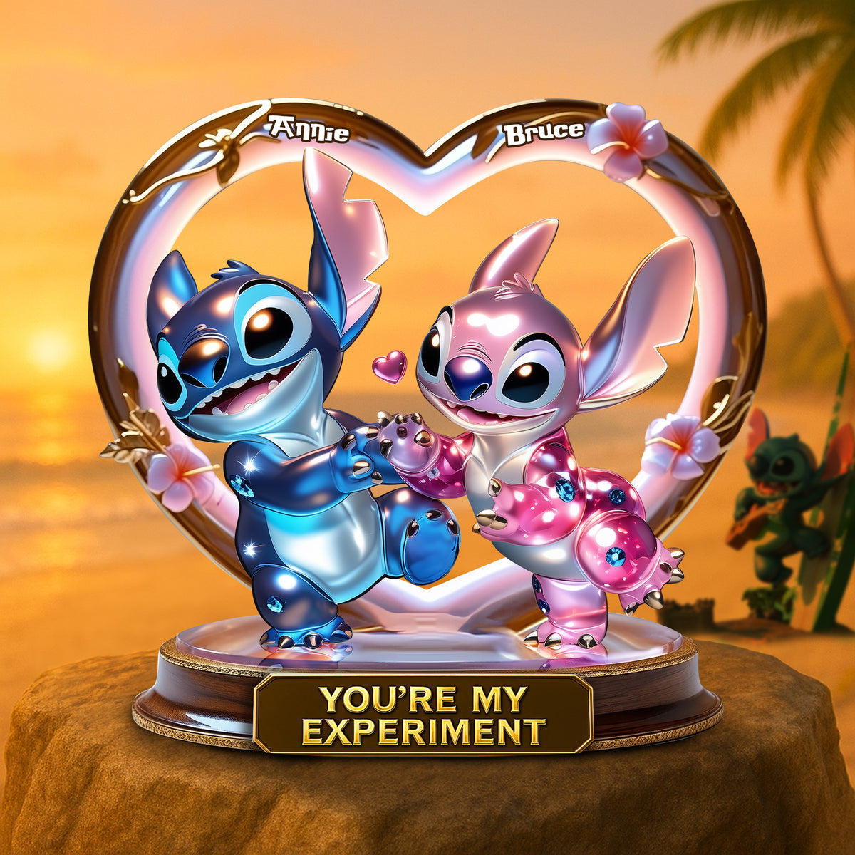 Festive Experiment In Love – Custom Christmas Acrylic Gifts For Couple 02TGLU050525-Homacus