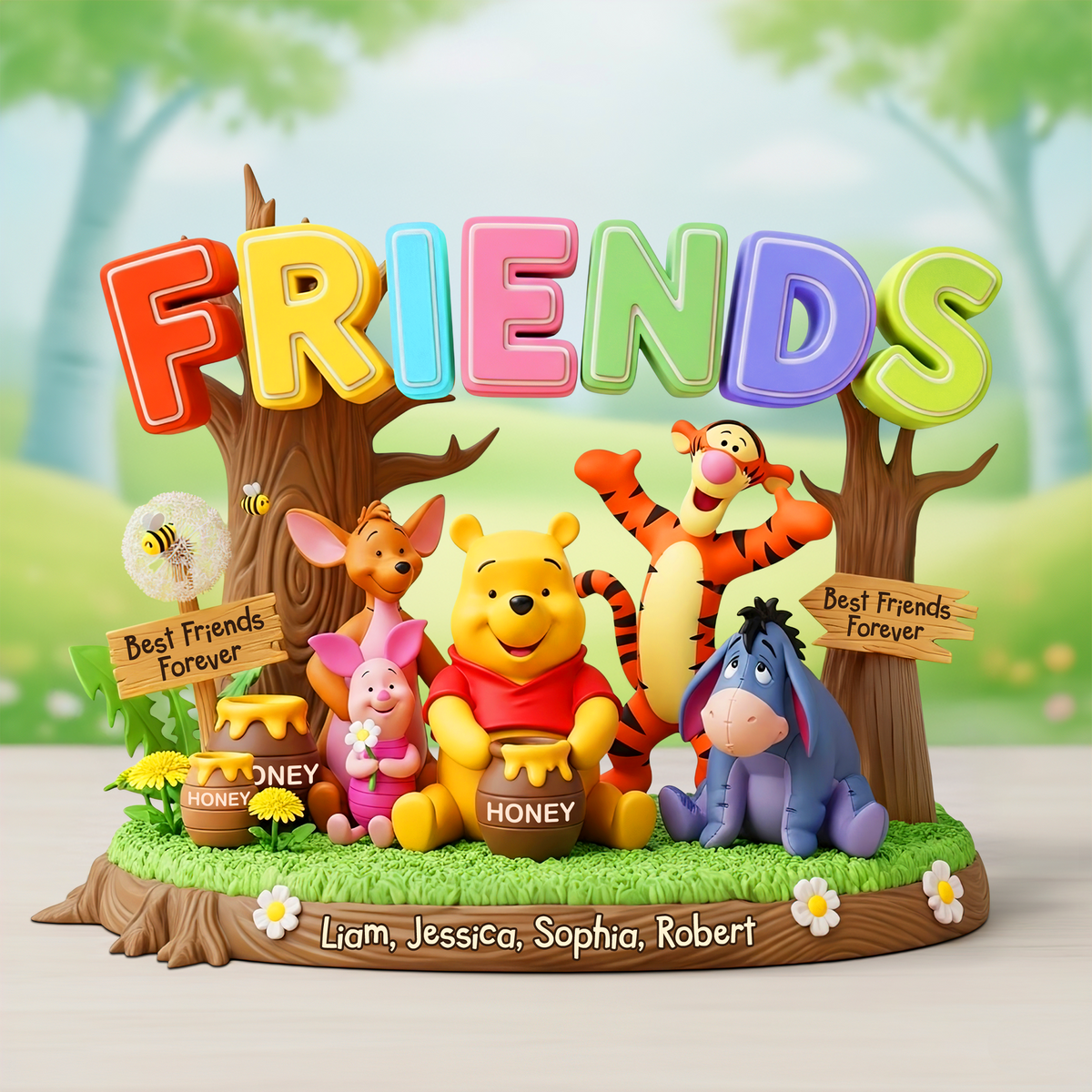 Best Friends Forever Acrylic Plaque Personalized Gifts 01topu260625-Homacus