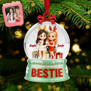 Personalized Gifts For Christmas, Bestie Custom Photo Acrylic Ornament 02pgta230925-Homacus