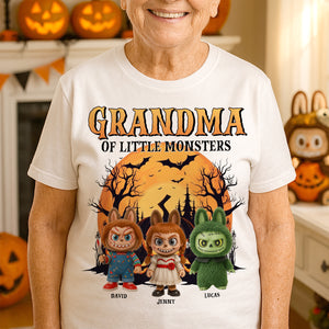 Spooky Monsters Personalized Gifts For Grandma Shirt 03natn160725-Homacus