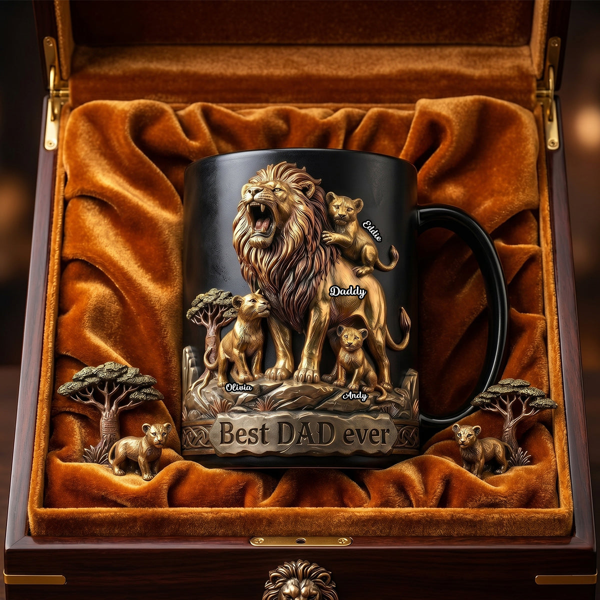 Best Dad Ever Magic Mug - Personalized Gifts For Dad 04TODH250526-Homacus