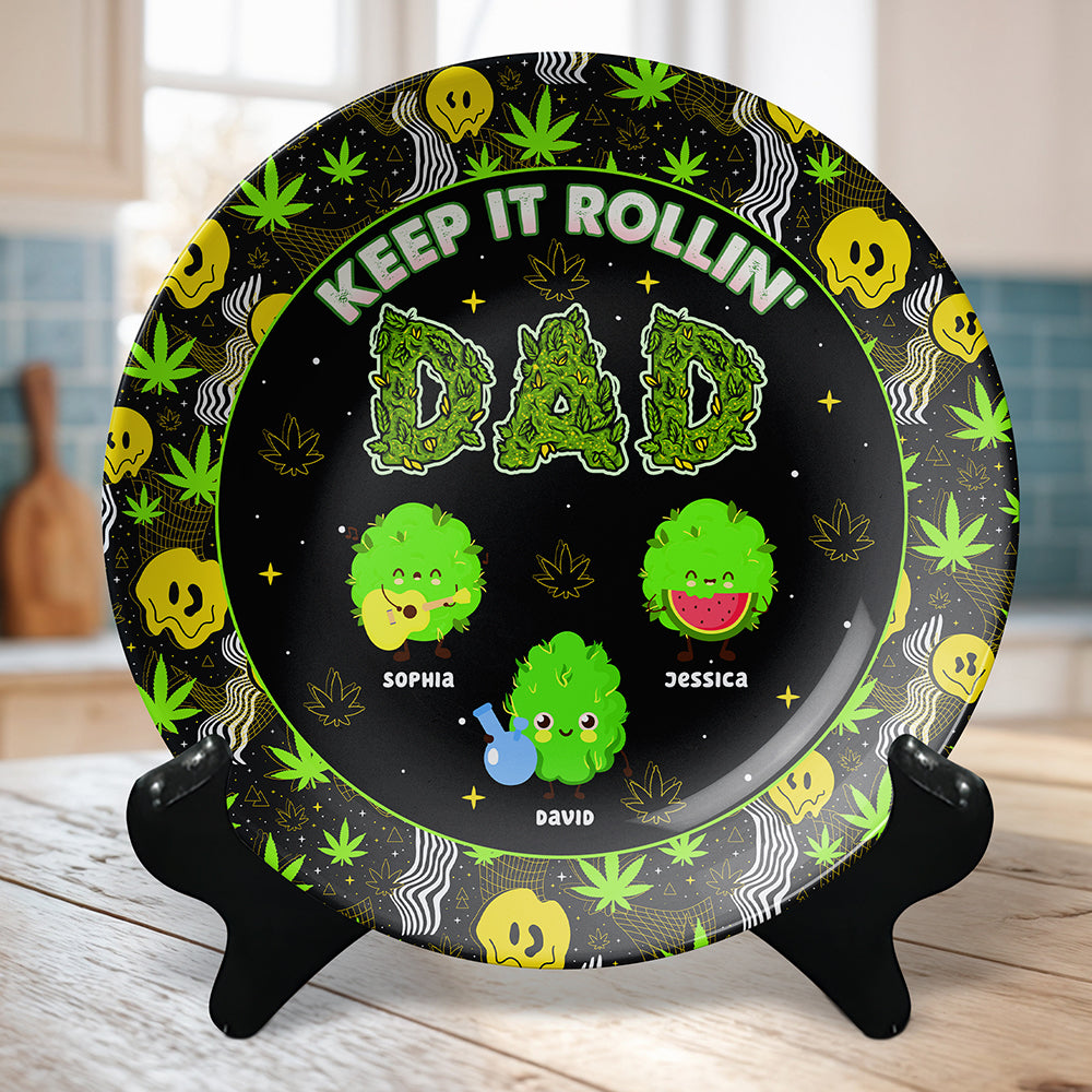 Personalized Gifts For Mom Ceramic Round Plate 021toqn210325-Homacus