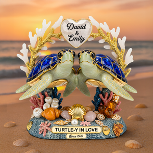Turtle Couple Acrylic Plaque - Personalized Gifts For Couple 01napu030625-Homacus
