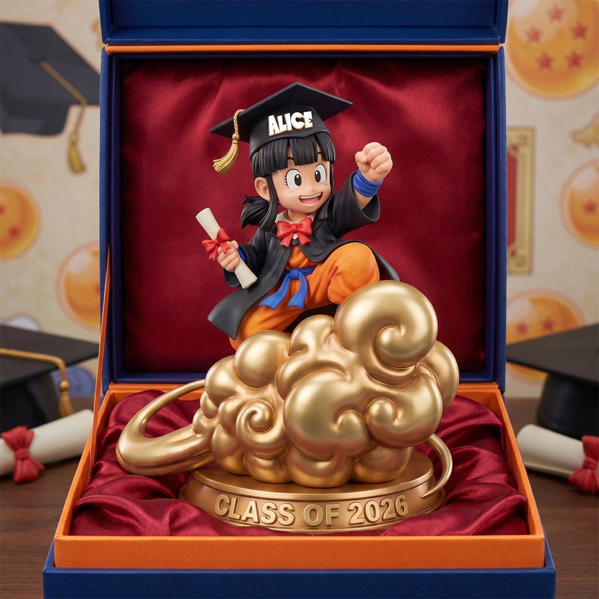 Power Level Graduate Shaped Plaque- Personalized Gift For Graduation 05TODH130526-Homacus