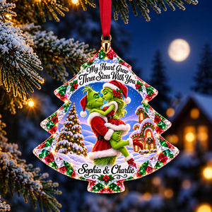 Romantic Couple Christmas Ornament - Personalized Gifts For Couple 01tylu101026-Homacus
