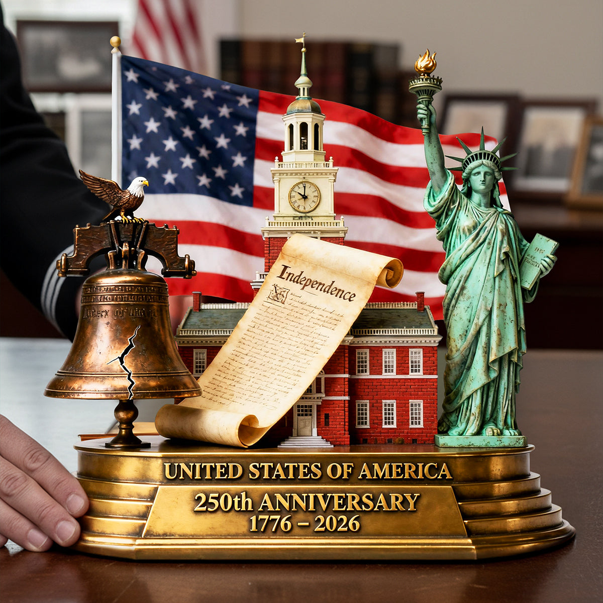 250th America Anniversary Acrylic Plaque - Personalized Gifts For Patriots 01kita040226-Homacus