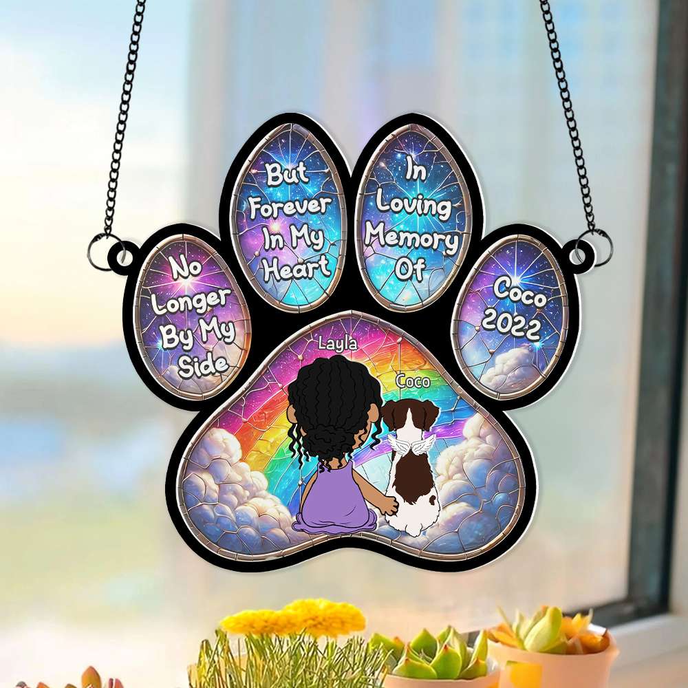 Personalized Gifts For Dog Lover Window Hanging Suncatcher Ornament 02XQMH270325HG-Homacus