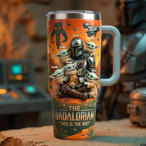 The Best Warrior Dad And Kids Tumbler - Personalized Gifts For Dads 03tylu010526-Homacus