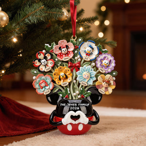Beautiful Family Flower Vase Ornament - Personalized Gifts For Family 03qhtn100926-Homacus