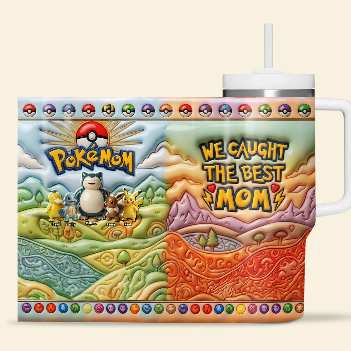 Lovely Magical Mom 40oz Tumbler With Handle - Personalized Gifts For Moms 02QHQN030426-Homacus